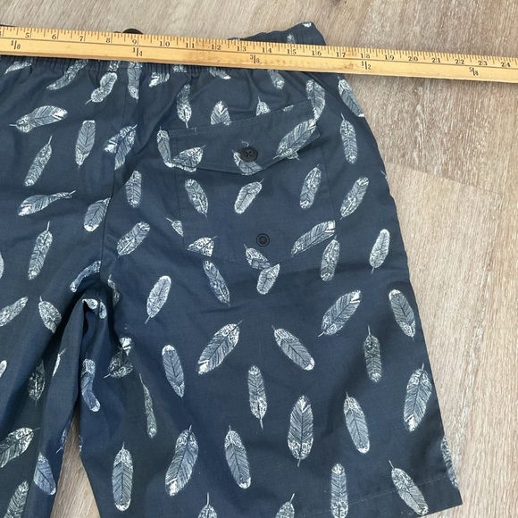 Goodthreads - Drawstring Elastic Waist Swim Trunks - Blue - Men’s Size Medium - Picture 7 of 10